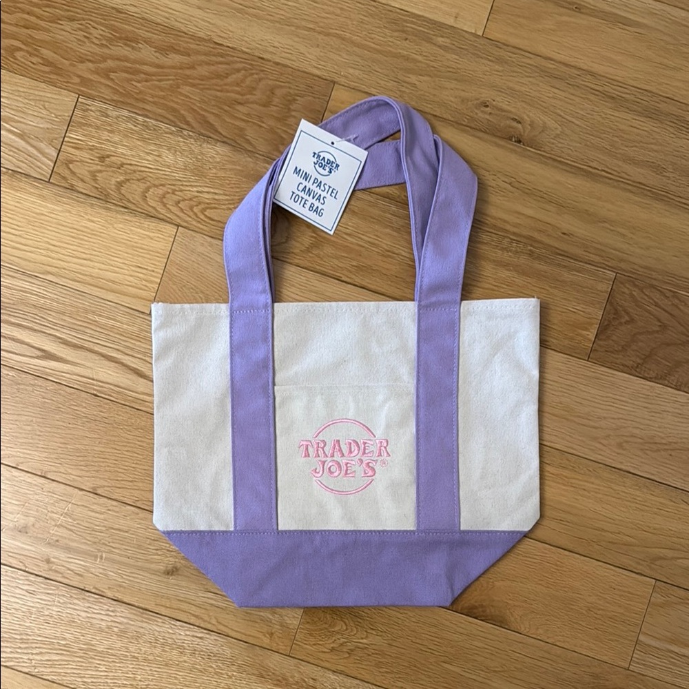 Trader Joe’s Purple Canvas Tote Bag